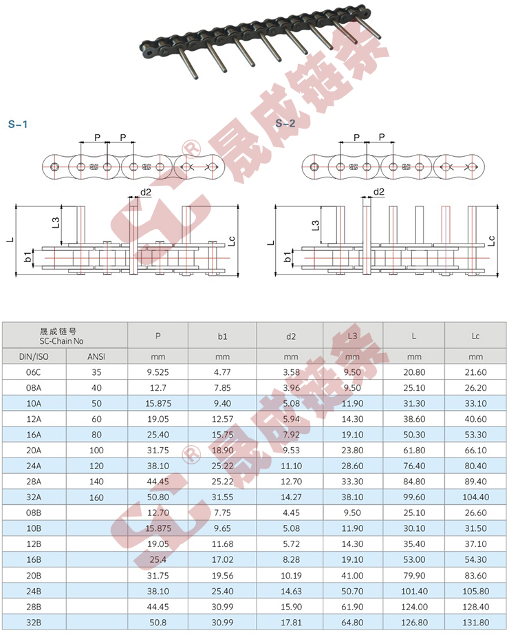 短節(jié)距加長銷