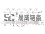 帶頂滾輪雙節(jié)距輸送鏈